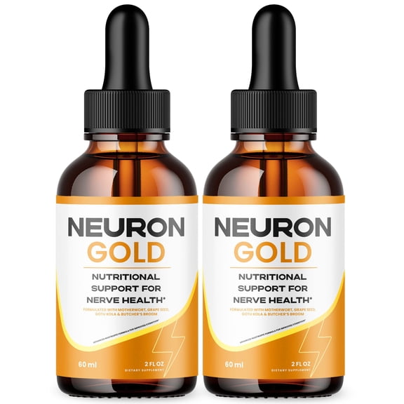 Neuron Gold Advanced Formula Brain Support Drops NeuronGold Maximum Strength Supplement 60 Servings