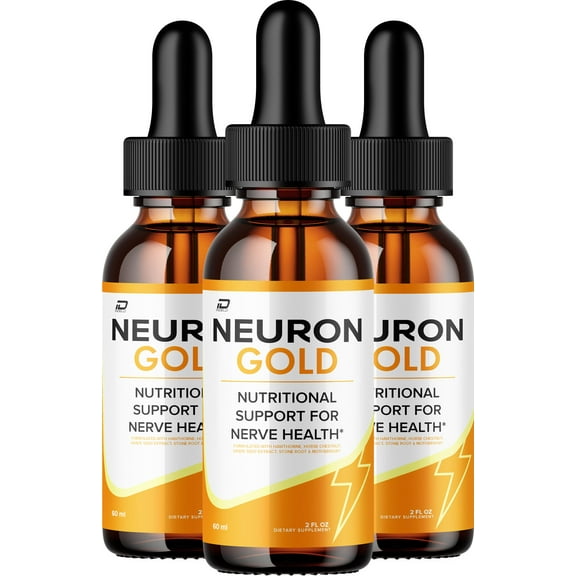 Neuron Gold  NeuronGold Extra Strength Natural Blend Healthy Overall Support, 3 Pack, 3 Month Supply
