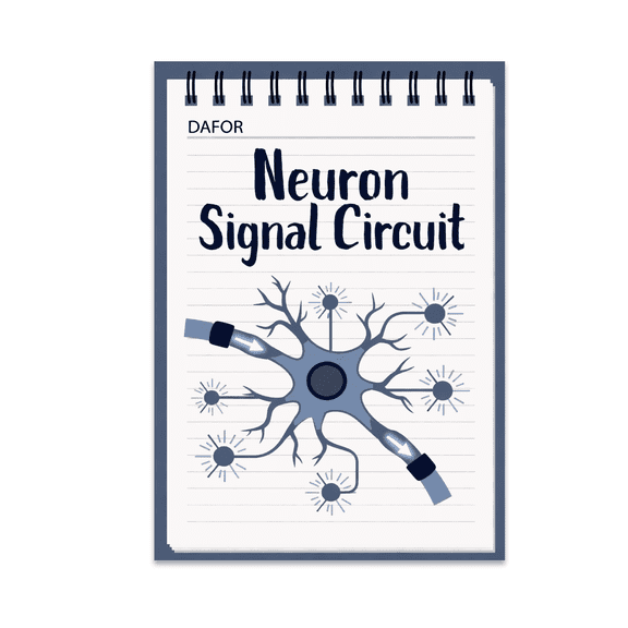 Neuron Signal Circuit Wall Decor - College Students - 13x19 Poster Print