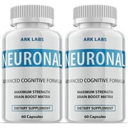 Neuronal - Brain Boost Matrix Supplement - Memory Booster Dietary Supplement for Focus, Memory, Clarity, Energy - Advanced Cognitive Formula for Maximum Strength - 120 Capsules 2 Pack