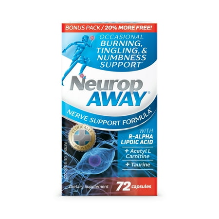 NeuropAWAY BONUS Nerve Support Formula 72ct