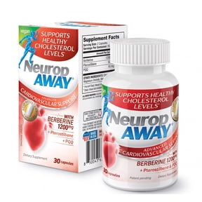 NeuropAWAY® Cardiovascular Advanced Cholesterol Support Formula with 1200mg Berberine
