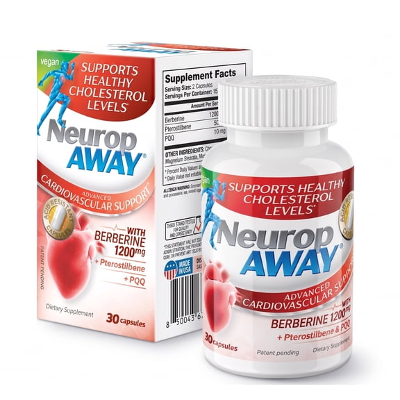 NeuropAWAY® Cardiovascular Advanced Cholesterol Support Formula with 1200mg Berberine