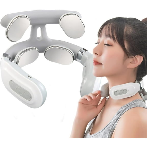 Neuropulse - Neck Massager, Portable Neck Massager Rechargeable for Men Women, Deep 3D Kneading