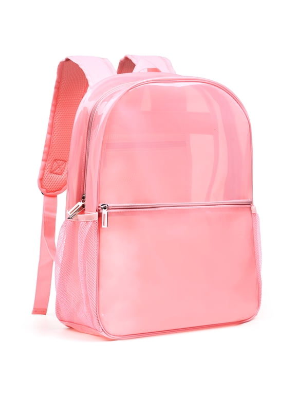 Unisex Heavy Duty Transparent Backpack, Clear