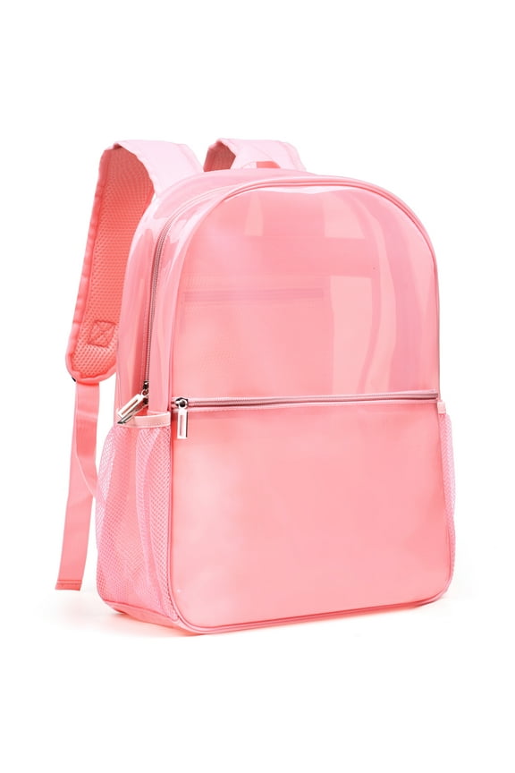 Unisex Heavy Duty Transparent Backpack, Clear