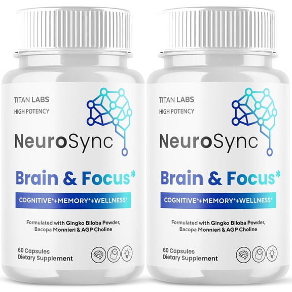 Neurosync Advanced Brain Support Formula Supplement Neuro Sync 120 Capsules