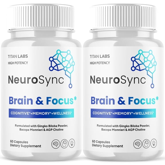 Neurosync Advanced Brain Support Formula Supplement Neuro Sync 120 Capsules