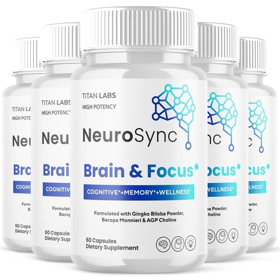 Neurosync Advanced Brain Support Formula Supplement Neuro Sync 300 Capsules