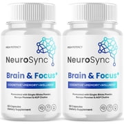 Neurosync Advanced Formula Brain Support Pills Maximum Strength Supplement Neuro Sync 120 Capsules