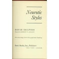 thumbnail image 1 of Pre-Owned Neurotic Styles (Paperback) 0465049583 9780465049585, 1 of 1