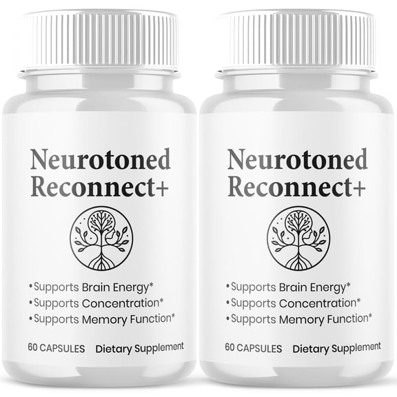 Neurotoned Reconnect+ Advanced Formula Brain Support Pills Maximum Strength Supplement 120 Capsules