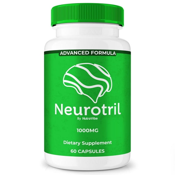 Neurotril – Daily Formula with a Natural Blend to Help Maintain Focus, Memory & Concentration | Clean, Gentle, Easy-to-Swallow Neurotril Capsules for Everyday Sharpness (60 Capsules)