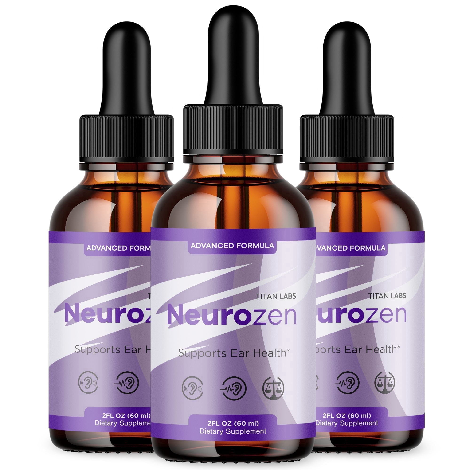 Neurozen Advanced Formula Ear Health Support Drops Hearing Supplement ...