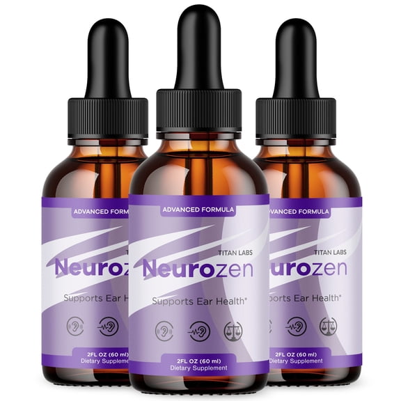 Neurozen Advanced Formula Ear Health Support Drops Hearing Supplement Neuro Zen 90 Servings