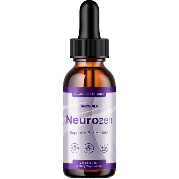 Neurozen Healthy Ear Drops Supplement   Advanced Formula Neurozen for Hearing Support, 1 Pack, 1 Month Supply