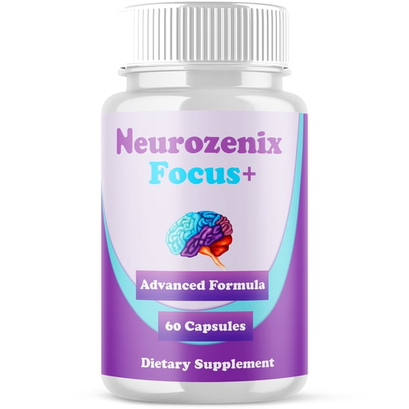 Neurozenix Focus Advanced Formula Brain Support Pills Maximum Strength Supplement Neurozenix Focus+ 60 Capsules