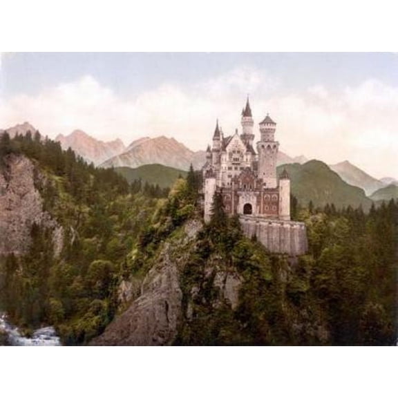 Neuschwanstein Castle Art Poster Germany 11inx17in Mini Poster 11x17 poster