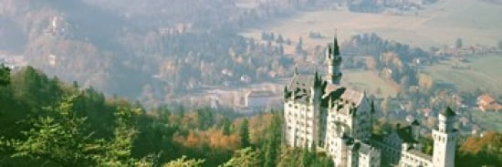 Neuschwanstein Castle Schwangau Bavaria Germany Canvas Art - Panoramic Images (36 x 12)