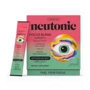 Neutonic Nootropic Focus Blend Powder | Watermelon Mint 16 Sticks | Caffeine Free, Zero Sugar | Support Memory, Mental Clarity, Cognitive Function | Boost Focus, Energy, Brain Health