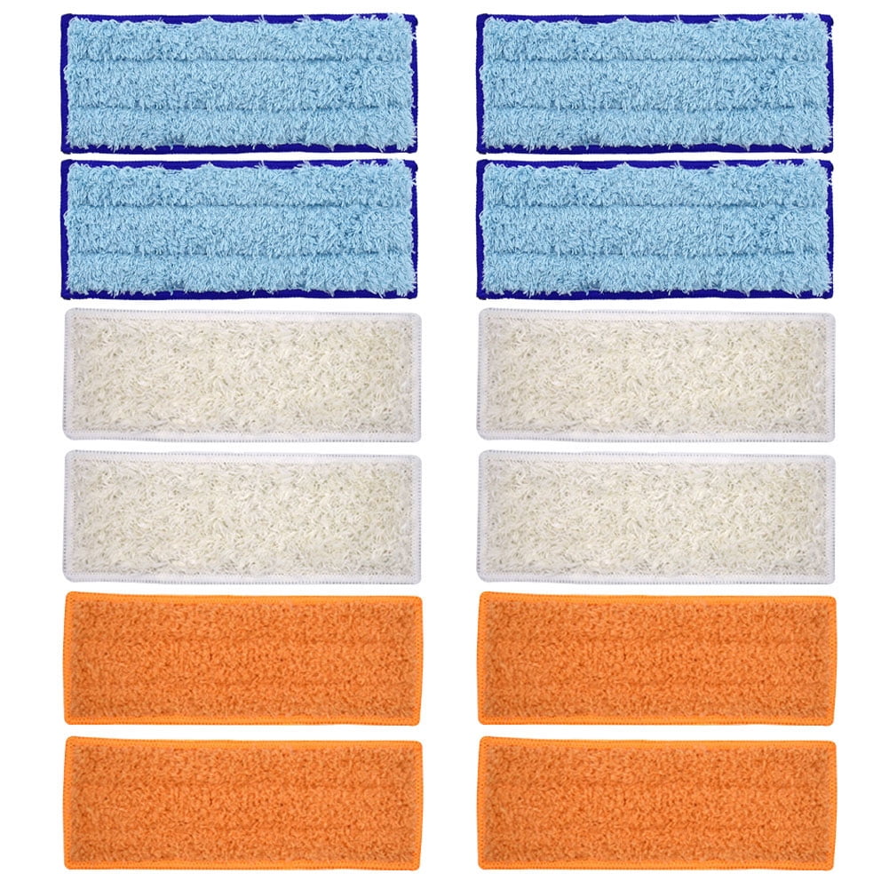 Neutop Lot de 12 chiffons lavables de rechange pour iRobot Braava Jet 200 Series 240 241 245 250 avec 4 lingettes humides, 4 sèches, 4 humides