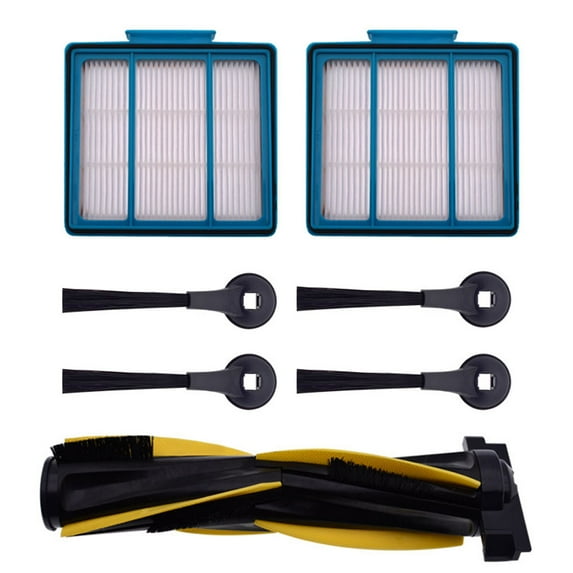 Neutop Replacement Compatible with Shark IQ Series R101AE RV1001AE RV101 RV1001 Robot Vacuum Parts with 1 Main Brush 2 HEPA Filter 4 Side Brush