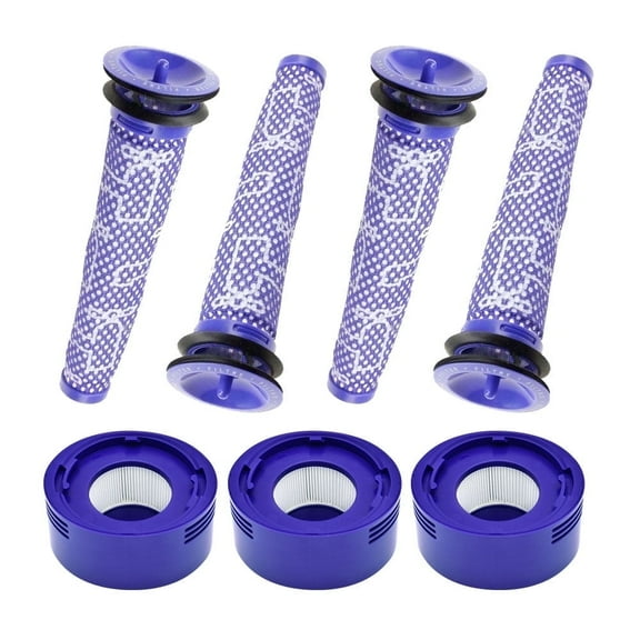 Neutop Replacement Filters Compatible with Dysons V7 V8 Animal Absolute Motorhead Cordless Stick Vacuum Cleaner part 965661-01 & 967478-01 with 4 Pre & 3 Post Filters.