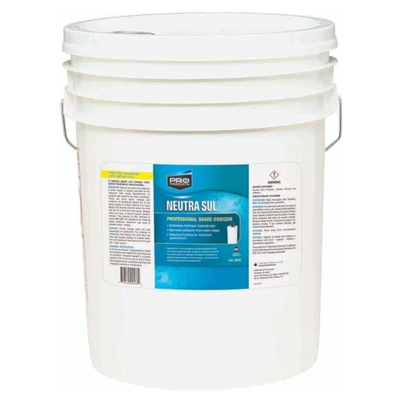 Neutra Sul Professional Oxidizer 5 Gallon - Hydrogen Peroxide Water Treatment for Sulfur Smell & Discoloration - NSF/ANSI 60 Certified - Well Water Solution