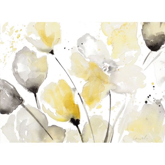 Neutral Abstract Floral II Poster Print by Lanie Loreth (12 x 9)