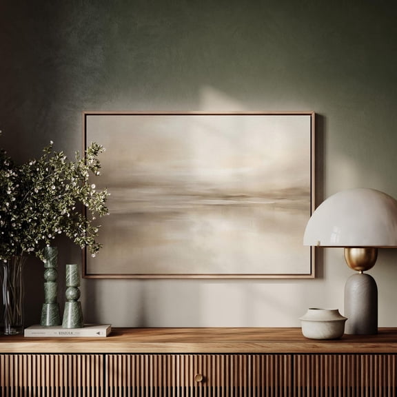 Neutral Abstract Landscape Print, Modern Minimalist Wall Art
