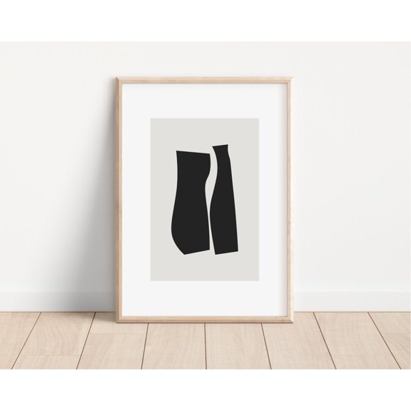 Neutral Abstract Print / Abstract Minimalist Wall Art, Contemporary Art Print, Neutral Wall Art, Modern Aesthetic Print Wall Art, Modern Wall Decor, 16x24 UNFRAMED