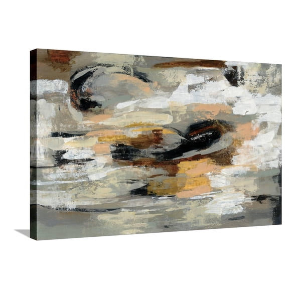 Art.com Neutral Abstract Stretched Canvas Print Wall Art by Silvia Vassileva, 36" x 24"