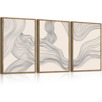 Modern Abstract Canvas Wall Art Set of 3