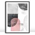 thumbnail image 1 of Neutral Abstract Wall Art Prints in Blush Pink, Grey, and Black, for Living Room, Bedroom, Entryway, and Kitchen, Modern Minimalist Decor Unframed Size 18x24 / 45x60 cm, 1 of 14