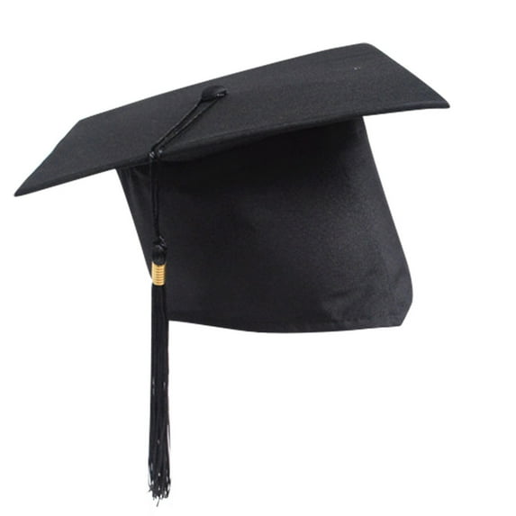 Neutral Adjustable Graduation Cap with Tassel for Adults High School,Black,One Size,Dailypoc