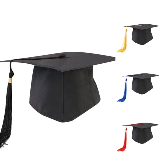 Neutral Adult Child Graduation Cap with Tassel Adjustable High School Men's Trucker Hat One Size