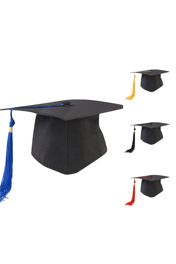 Neutral Adult Child Graduation Cap with Tassel Adjustable High School Men's Trucker Hat One Size