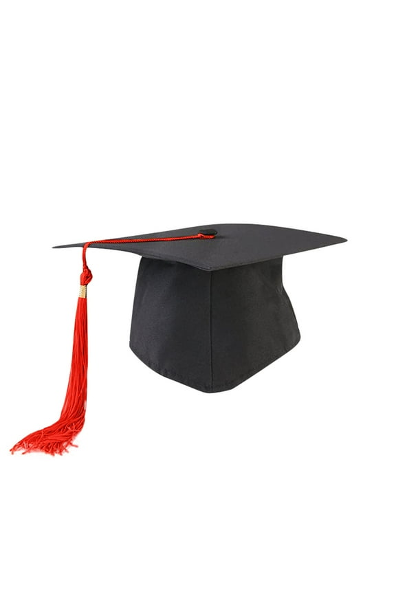 Neutral Adult Child Graduation Cap with Tassel Adjustable High School University
