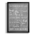 thumbnail image 1 of Neutral Bathroom Rules Premium Framed Print - Ready to Hang, 1 of 9