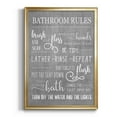 thumbnail image 1 of Neutral Bathroom Rules Premium Framed Print - Ready to Hang, 1 of 9