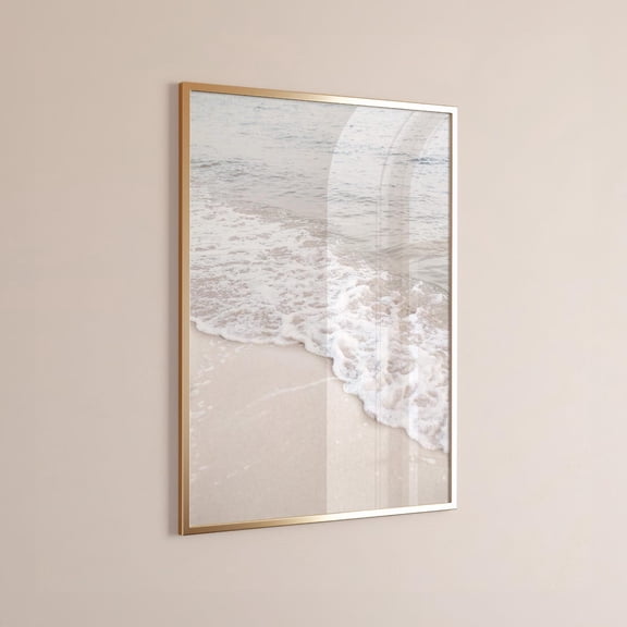 Neutral Beach Printable Art Ocean Print, Blue & White Coastal Wall Art Hamptons Decor Beach Wall Art Waves Printable Art Wall Art, Modern Wall Decor, 8x12 UNFRAMED