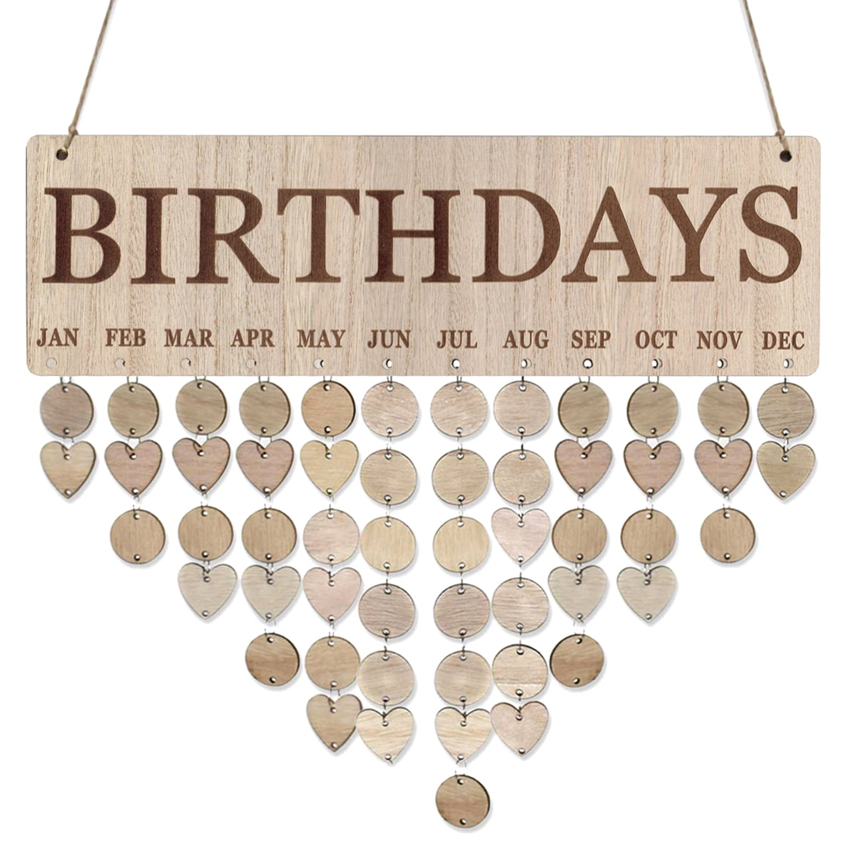 Neutral Birthday Display Board Advent Calendar for Children Wall Neutral Birthday Display Board Advent Calendar for Children Wall