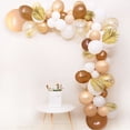 thumbnail image 1 of Neutral Brown Balloon Garland Arch Kit with White, Tan, Brown, Gold Confetti Balloons, 1 of 7
