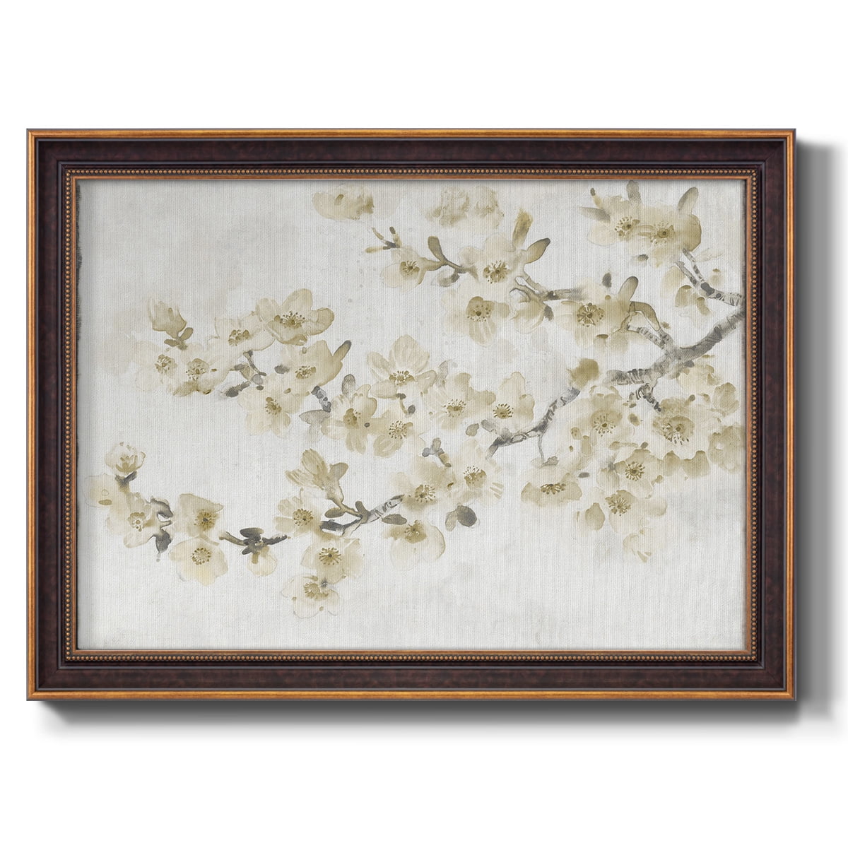 Neutral Cherry Blossom Composition I Premium Framed Canvas- Ready to Hang