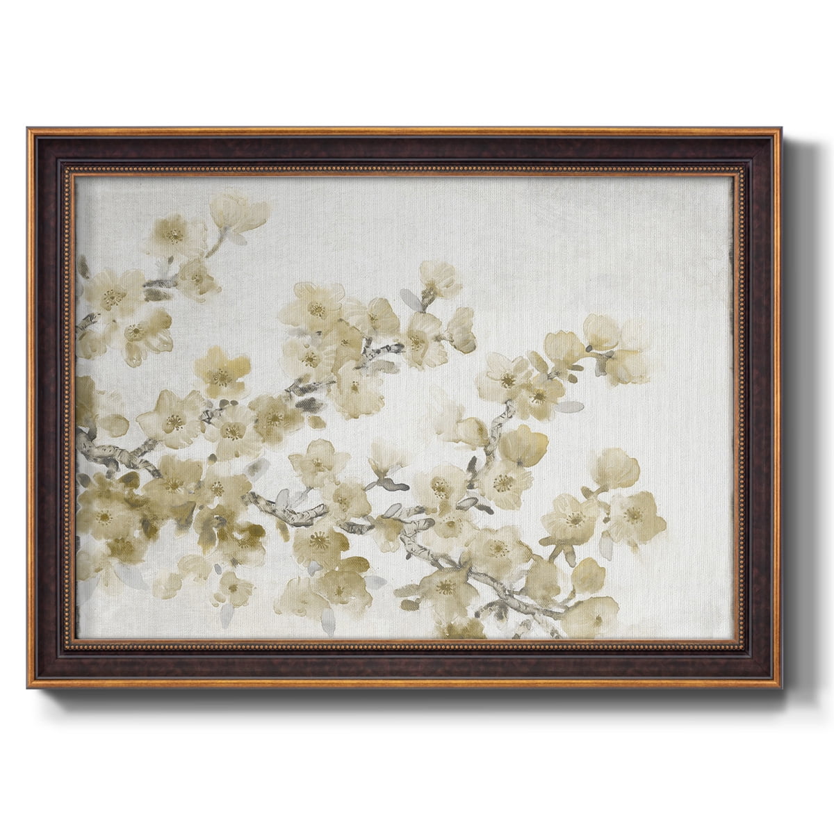 Neutral Cherry Blossom Composition II Premium Framed Canvas- Ready to Hang