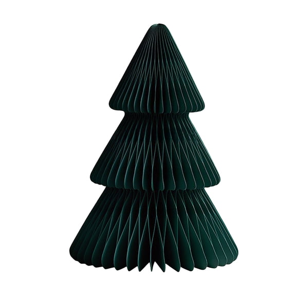 Neutral Christmas Tree Honeycomb Centerpiece Minimalist 3D Paper Trees Centerpiece Modern Christmas Decor Rustic Reusable Table Decoration for Home Decor Xmas Gift (Green#1)