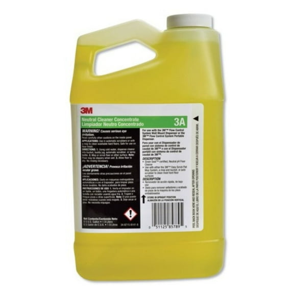 3M Neutral Cleaner Concentrate 3A, Fresh Scent, 0.5 Gal Bottle