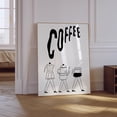 thumbnail image 1 of Neutral Coffee Kitchen Poster, Stretched Size 16x24, 1 of 2