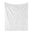 thumbnail image 1 of Neutral Color Soft Flannel Fleece Blanket, Barely Visible Diagonal Squares Rhombus Details Modern Graphic, Cozy Plush for Indoor and Outdoor Use, 50" x 60", Pale Eggshell and White, by Ambesonne, 1 of 6