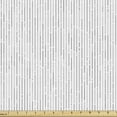 thumbnail image 1 of Ambesonne Neutral Color Fabric by the Yard Upholstery, Minimal Dashed Lines, 1 Yard, Grey and White, 1 of 5